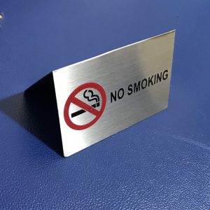 Biển cấm hút thuốc chất liệu inox